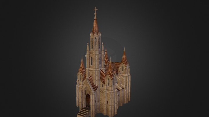 eglise gothique 3D Model