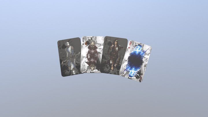 Playing cards 3D Model