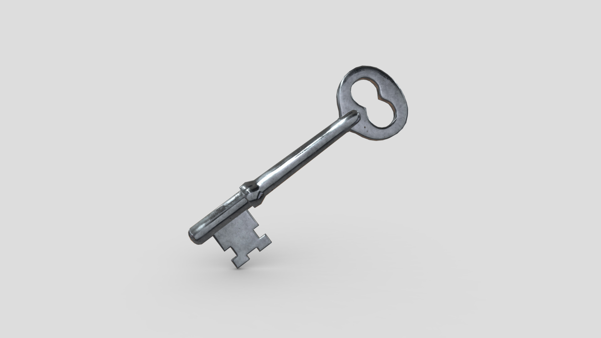 3D model Key 4 - This is a 3D model of the Key 4. The 3D model is about a silver and black knife.