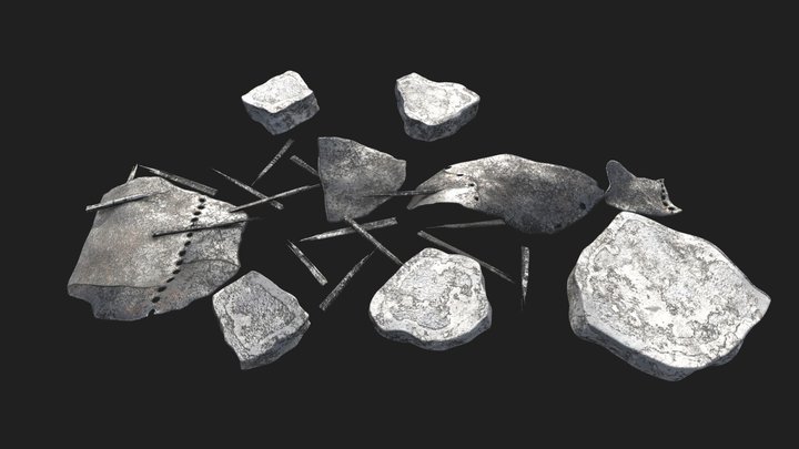PBR Debris 3D Model