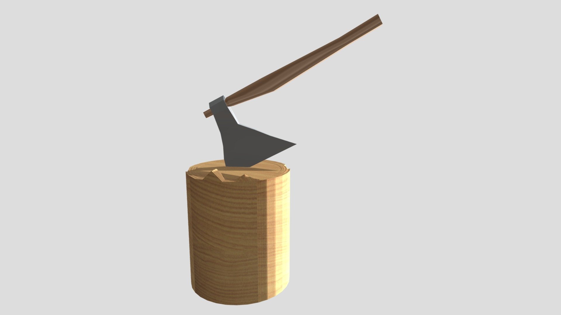 axe in a log