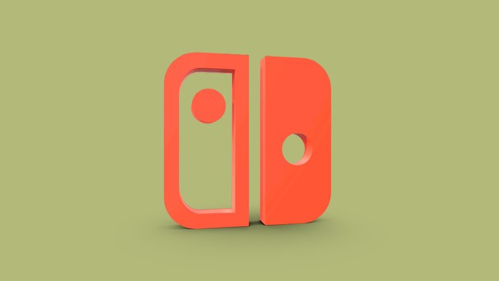 Nintendo Switch Logo 3D Model