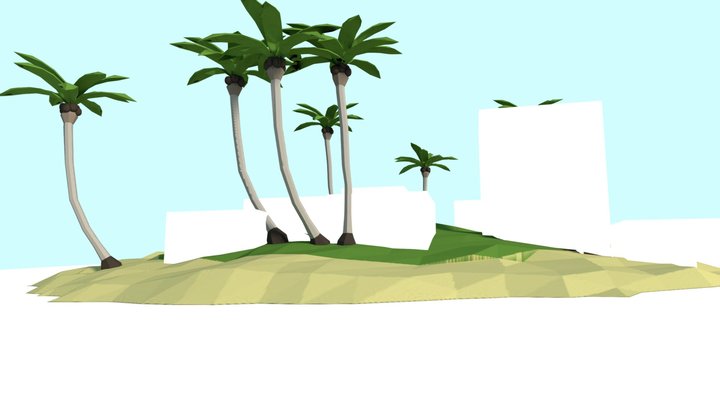 Tropical Island 3D Model