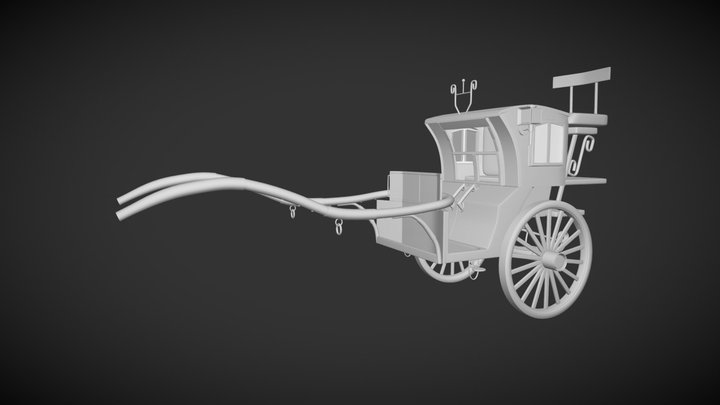 Carriage Horse 3D Model