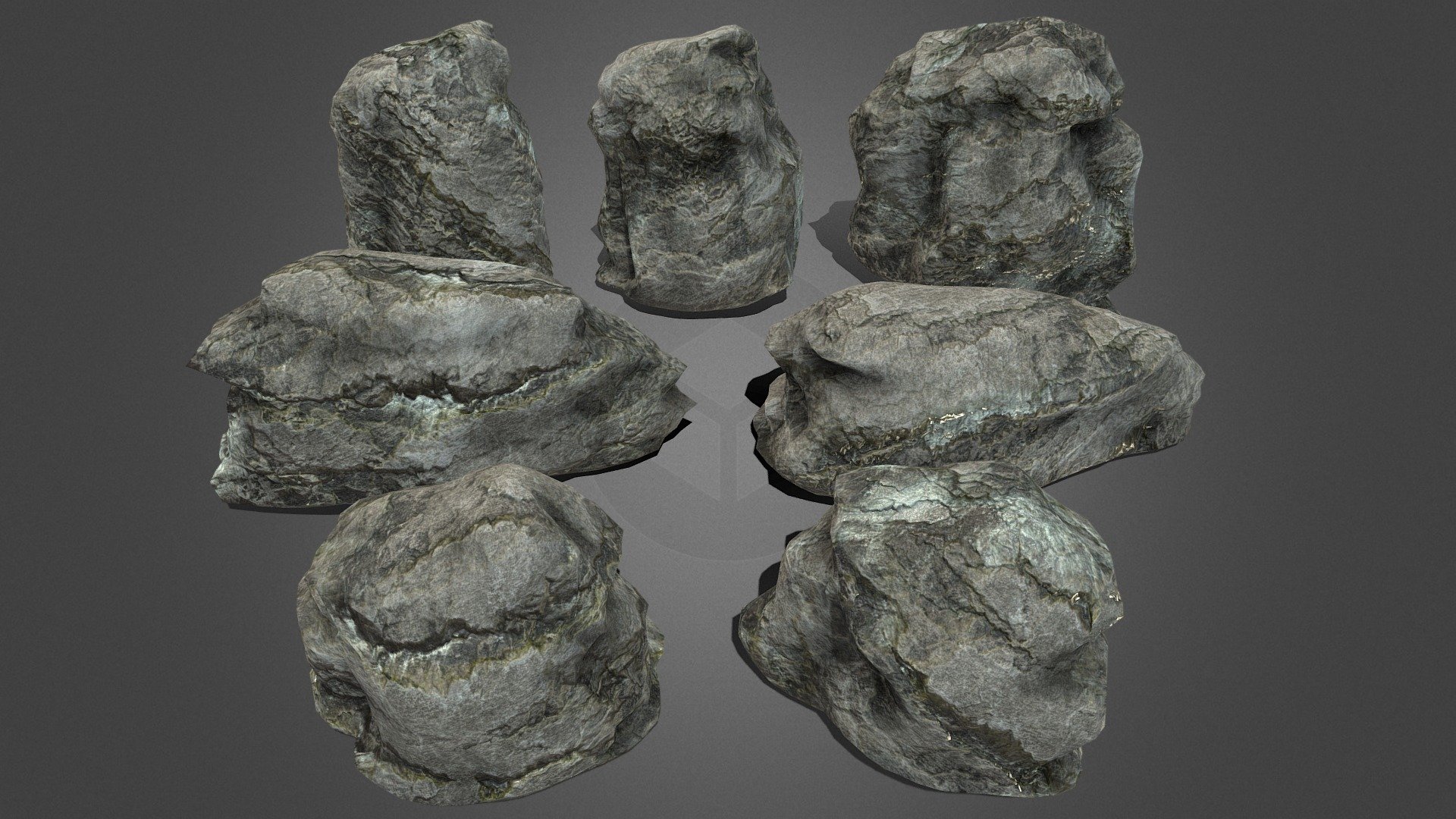 Useful Rocks Pack lowpoly 5 - Buy Royalty Free 3D model by Joan LP ...