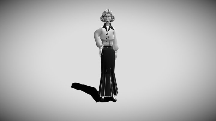Secretary 3D Model