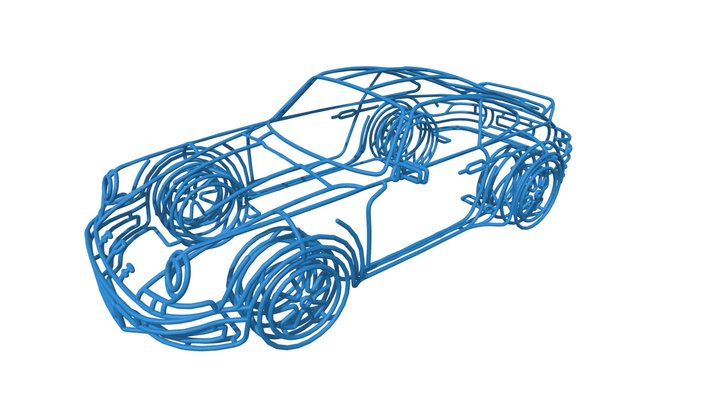 BRC001-PORSCHE-911-CARRERA-RSR 3D Model