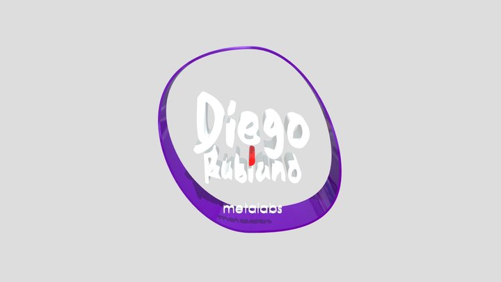 Logo Diego Rubiano 3D Creator 3D Model