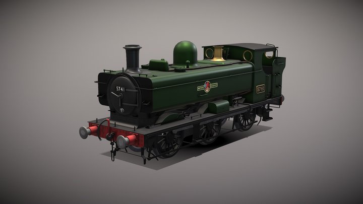 ex-GWR (BR) 57xx 3D Model