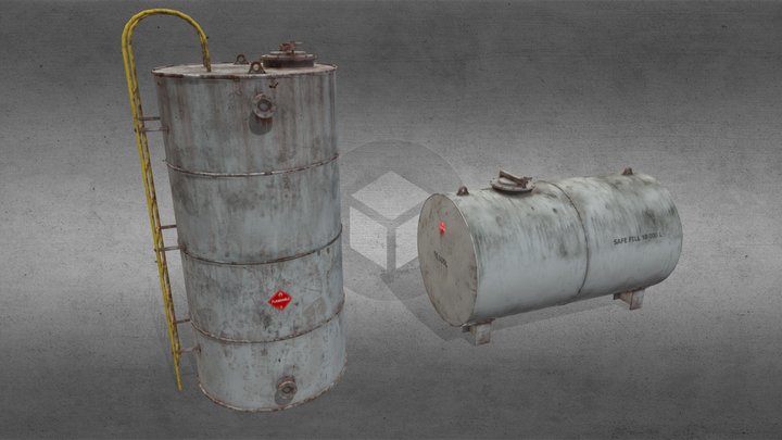 4K Realistic Fuel Tanks 3D Model