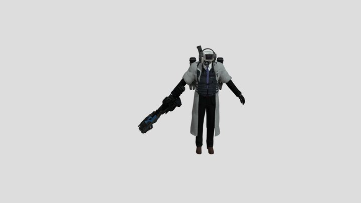 Upgraded Cameraman 3D Model