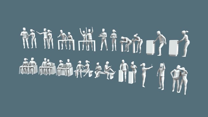 People Poses 3D Model