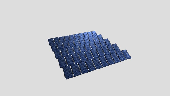 Solar Panel 5x10 3D Model