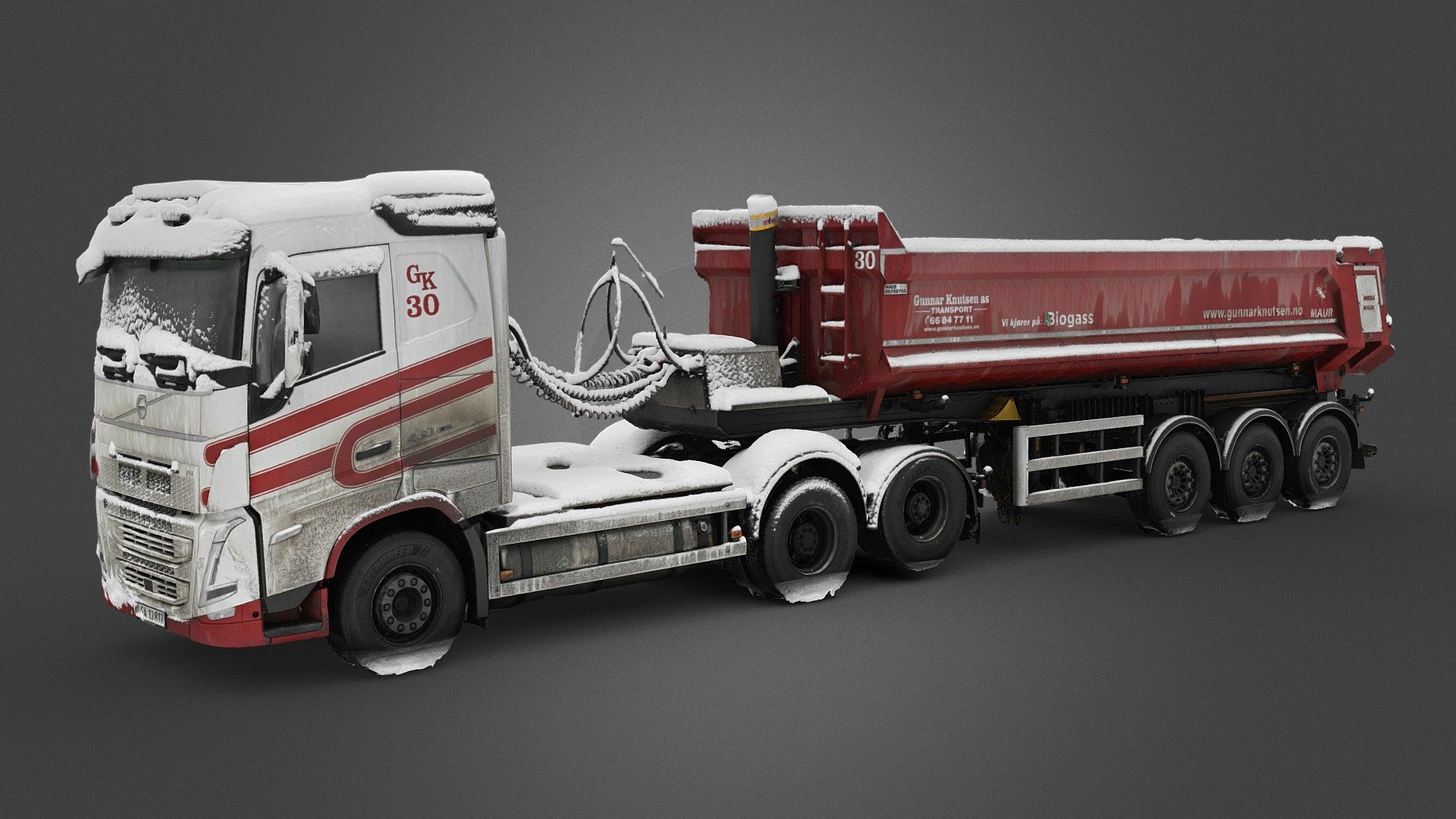 2020-2024 FH 460 w/ dump trailer (snowy) [Scan] - 3D model by Rush ...