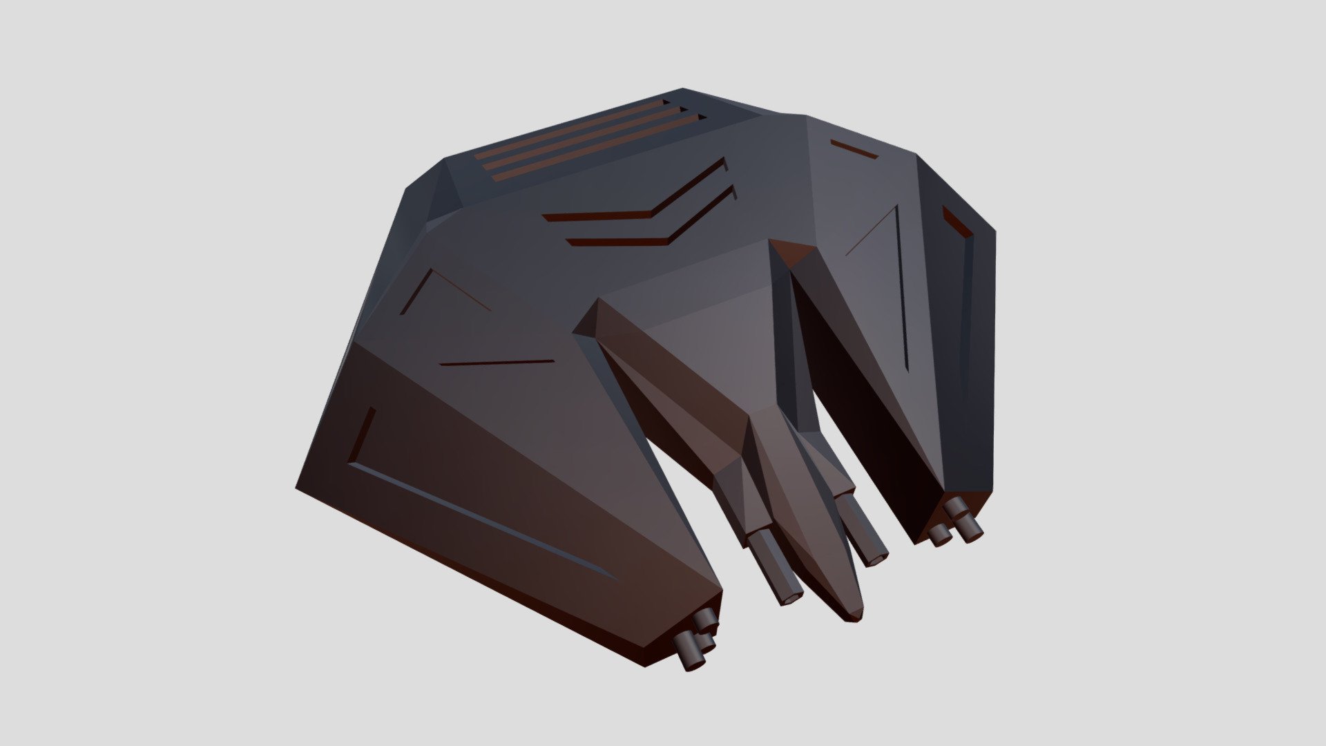 Low poly Black Wolf Interceptor - Download Free 3D model by Trockk ...
