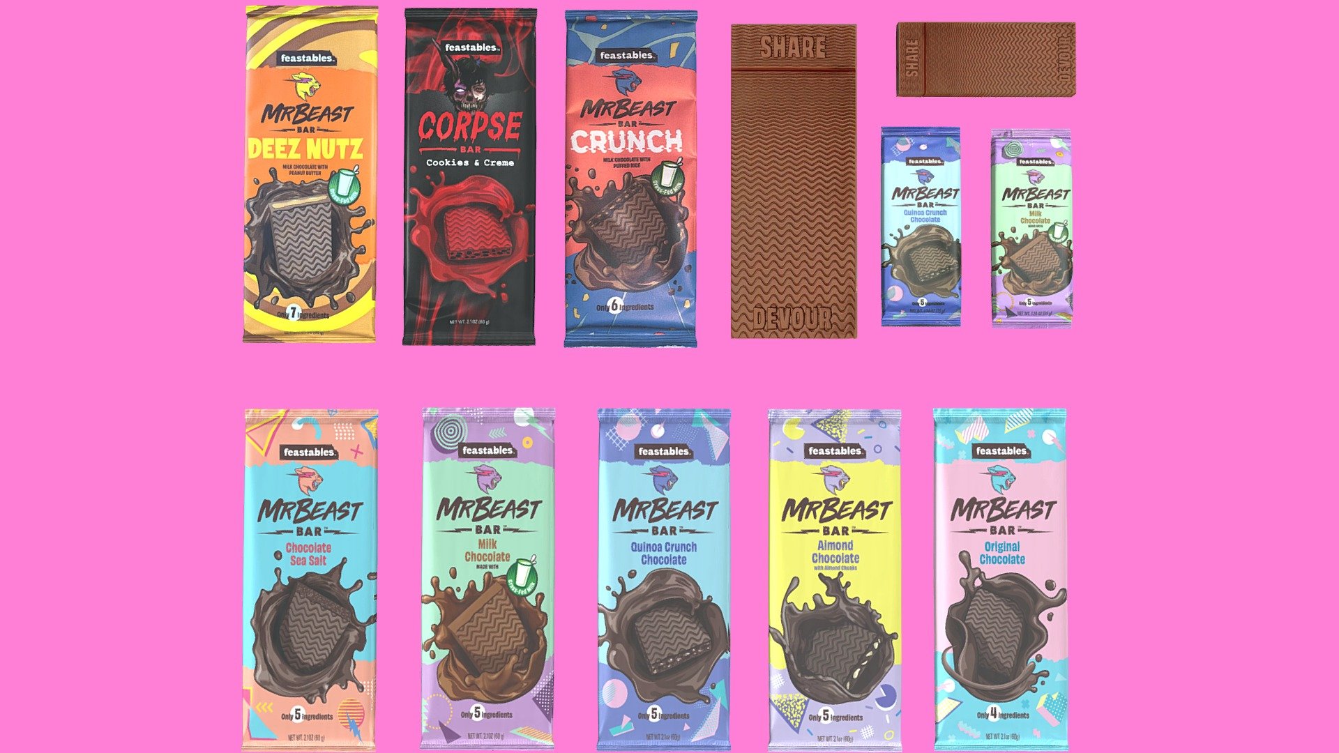 MrBeast Chocolate (Feastables) (NEW!!) - Download Free 3D model by  ArtsyPartsy (@ArtsyPartsy) [dcd88b5]