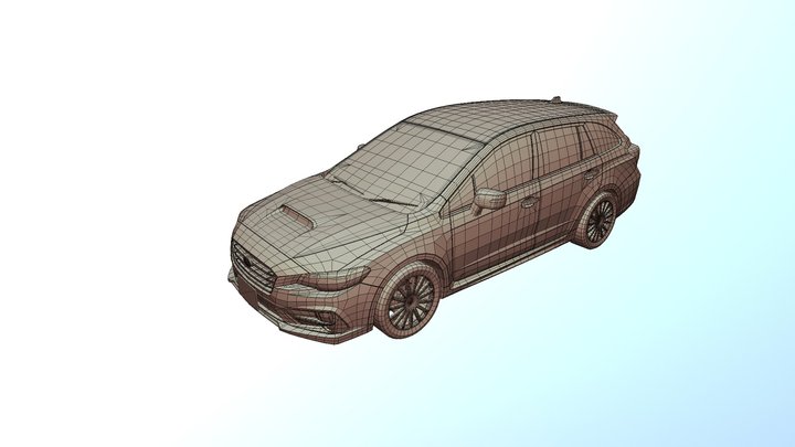 Levorg lowpoly 3D Model