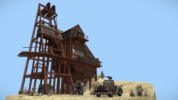 DAE Diorama - Rustborn 3D Model