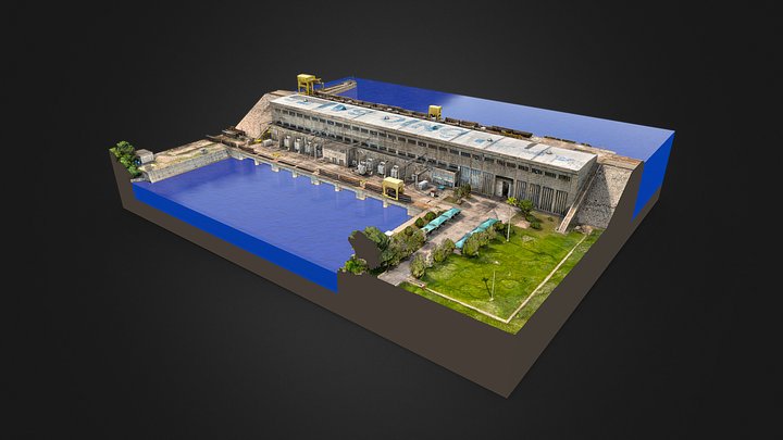 Centrale hydro-électrique  🇧🇷 3D Model