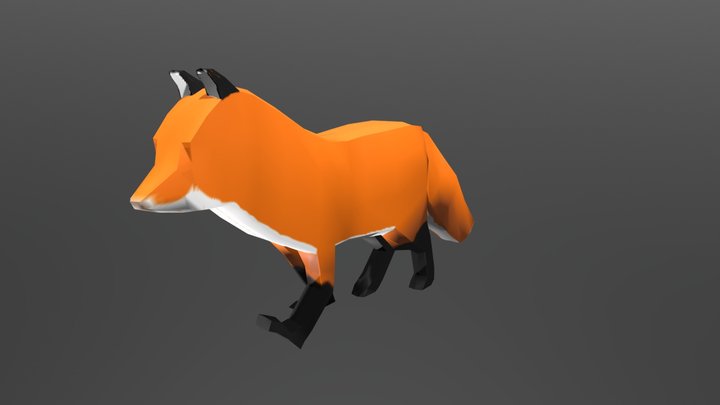 Raposa Low Polly 3D Model