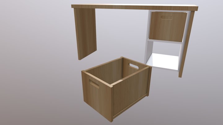 Desk 1 3D Model