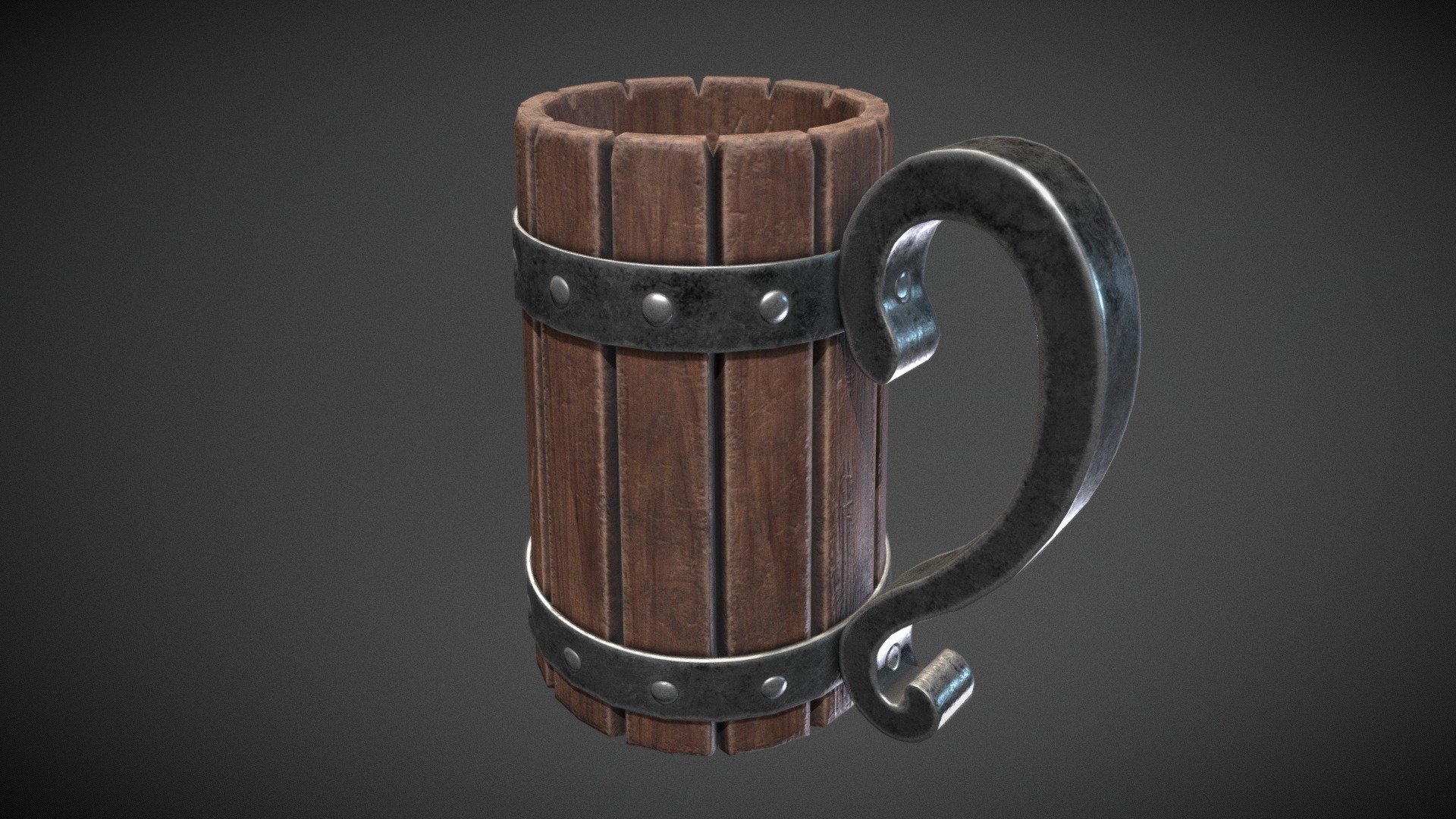 Viking Wood Mug - 3D model by Habdorn [dcdac24] - Sketchfab