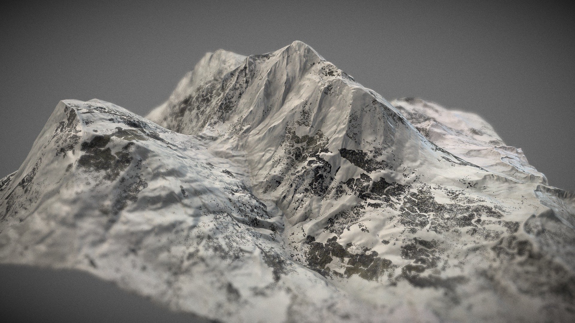 Mountain under snow -low poly- - Buy Royalty Free 3D model by Radju ...