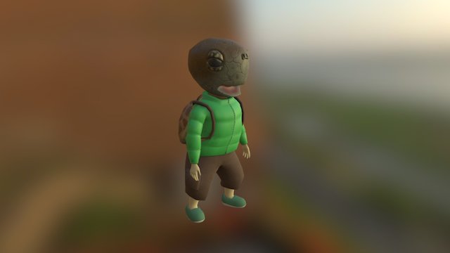 The Animal Mask Gang - Turtle (2/3) 3D Model