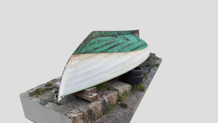 Rowboat upside down 3D Model