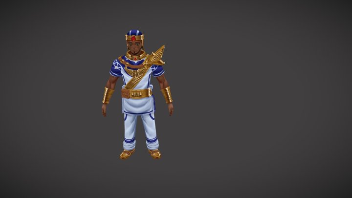 [Student Work] Egyptian charadesign 3D Model