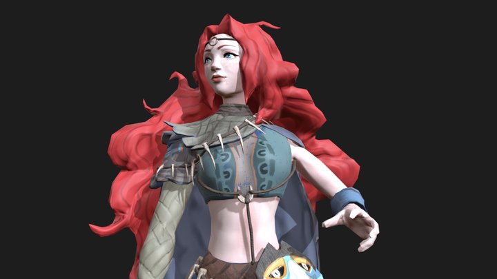 Tribal Princess 3D Model