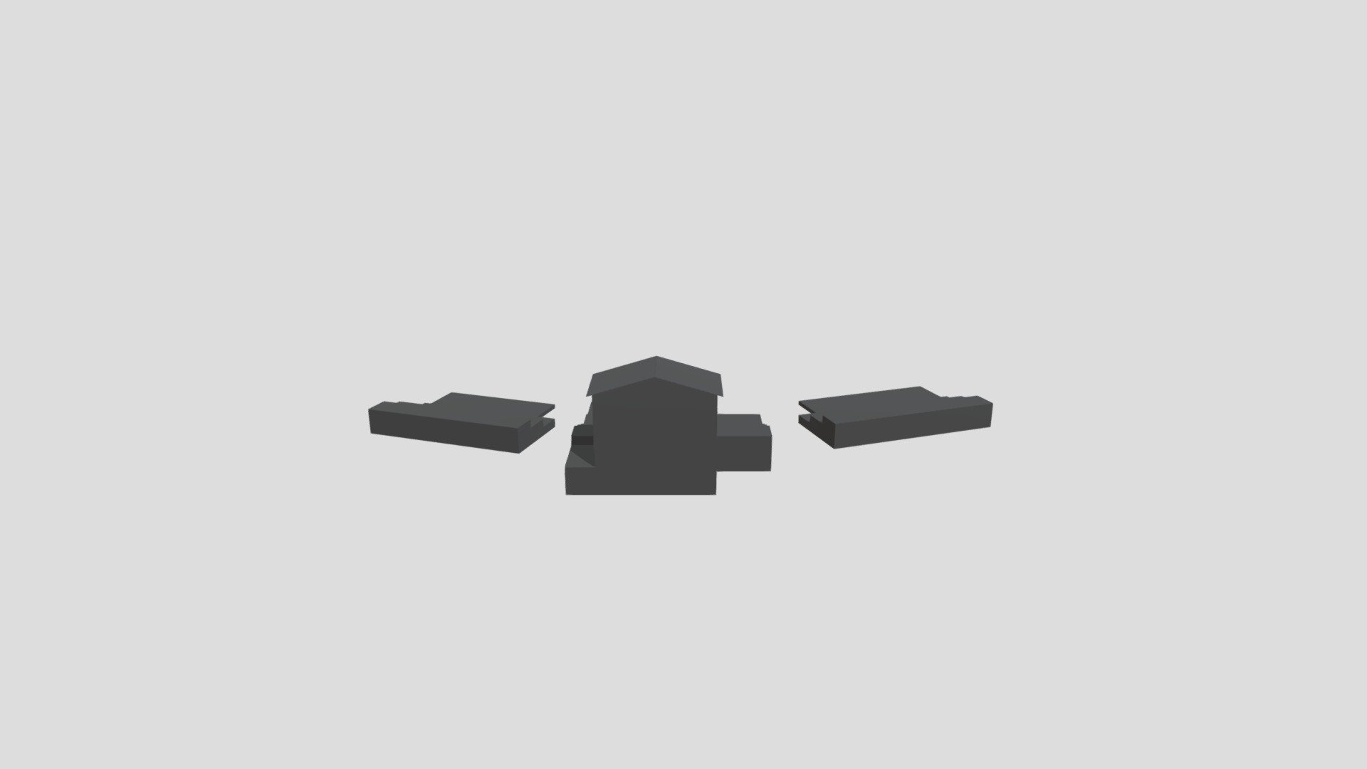 TJG Zoo Tribüne Einfach — Sketchfab embed 3D viewer