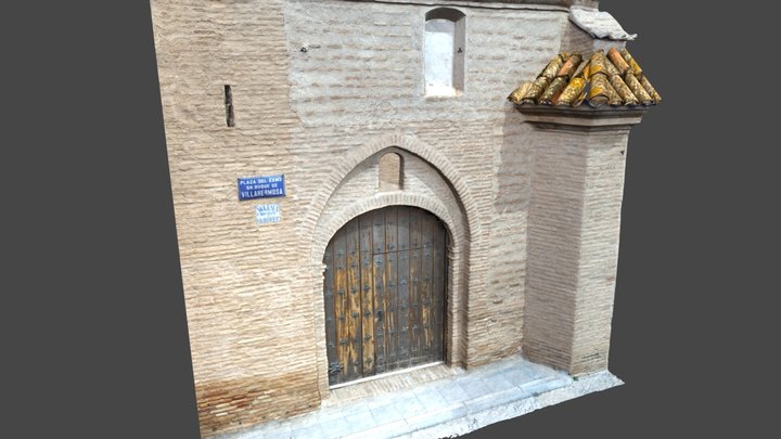 Portada de la iglesia de Mozota (Zaragoza) 3D Model