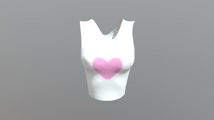 Girl t-shirt 3D Model