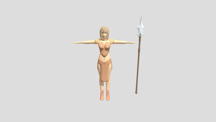 Elf woman 3D Model