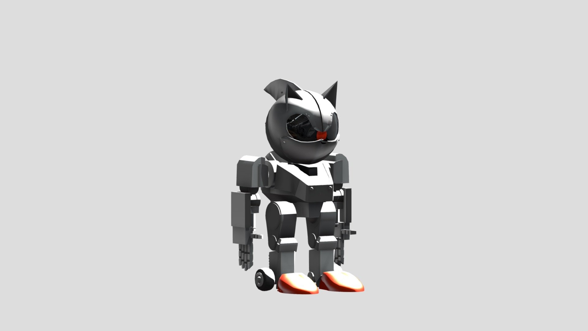 Free STL file Mecha Sonic 2 🎨・3D print model to download・Cults