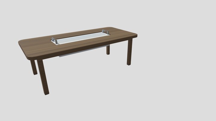 Barbecue Table 3D Model