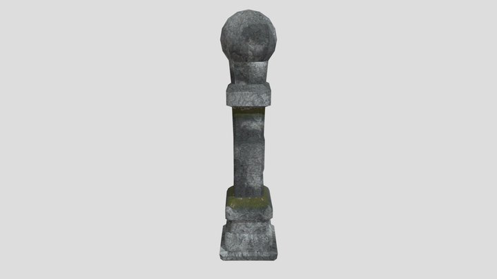 UVPillar_stone_texture 3D Model