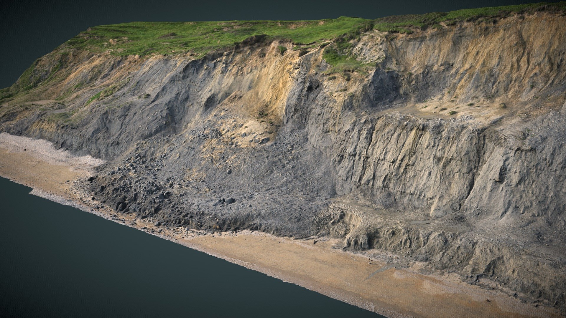 Study of a cliff collapse on the Jurassic Coast - 3D model by ...