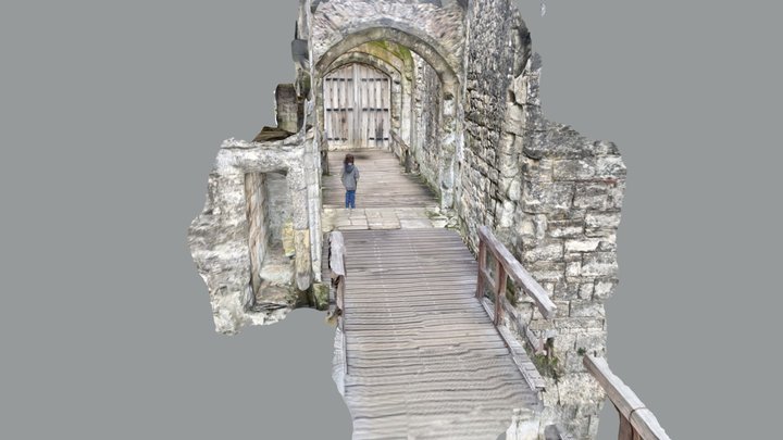 Adam at Portchester castle 3D Model
