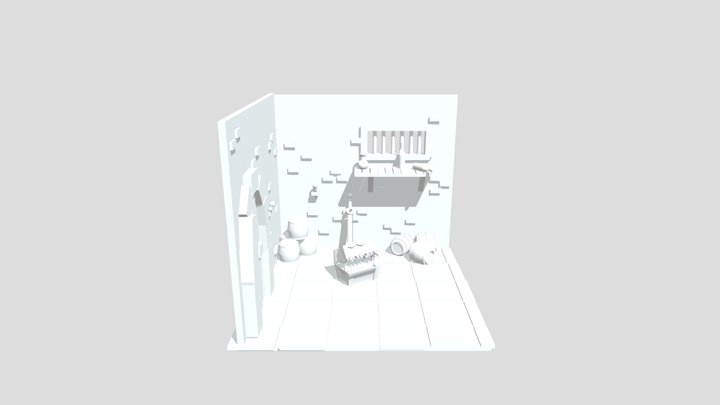 finish dungeon room export 3D Model
