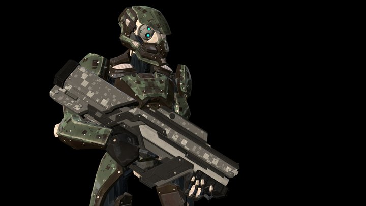 Soldierbot - Epoch - Wobbly Rocket Studios 3D Model