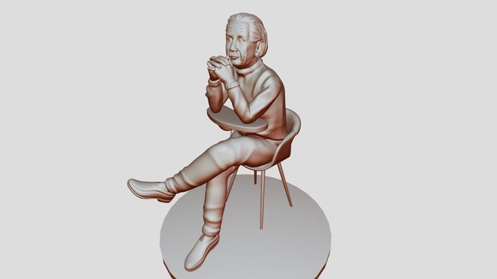 Albert Einstein 3D Model