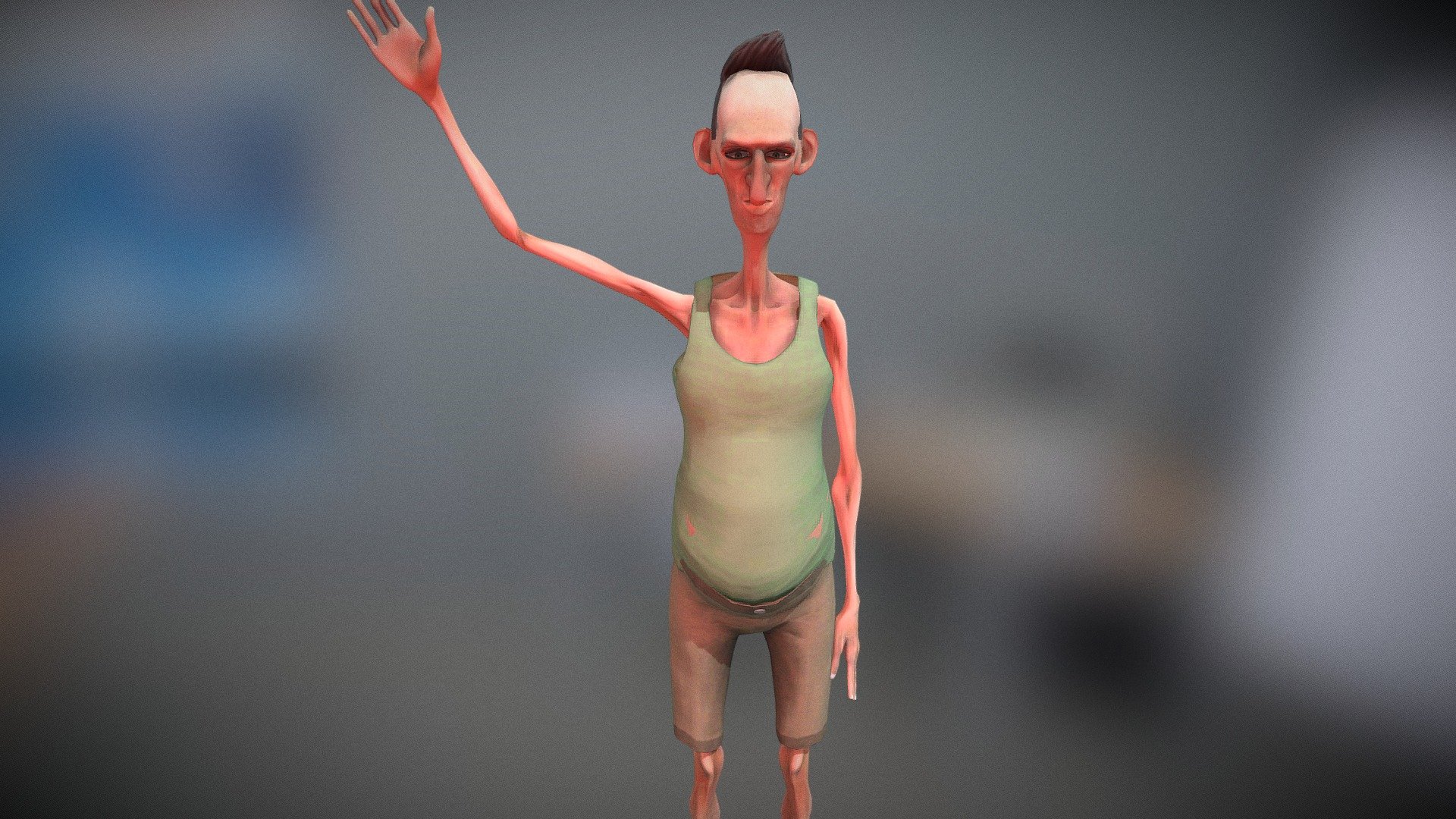 Angry neighbor saluta - Download Free 3D model by ValePro10 [dce9a79 ...
