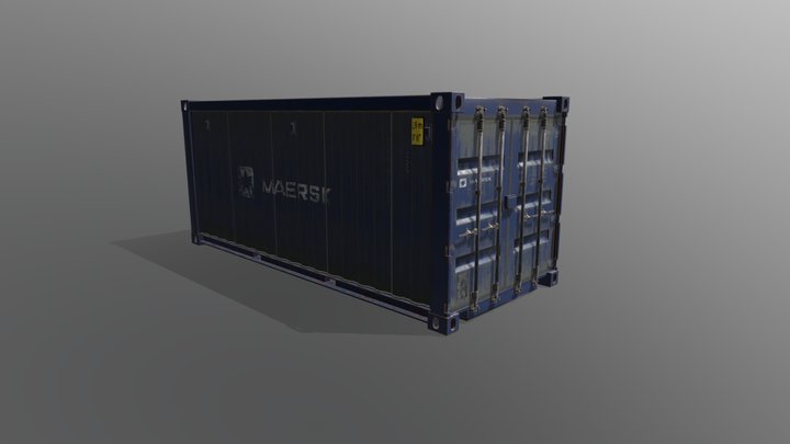 Intermodal container 3D Model