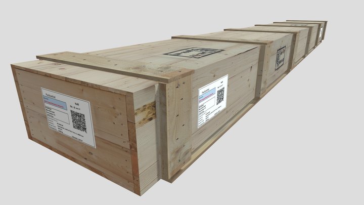 Pos. 5 / Kolli 06 / Maße 600*80*30cm 3D Model