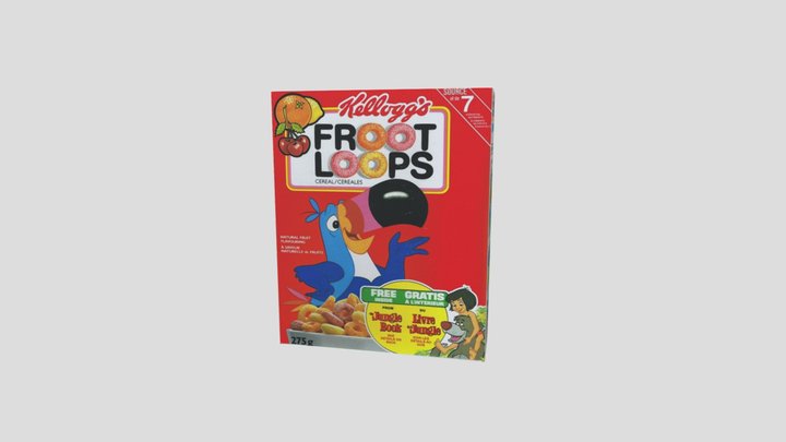 Cereal box 3D Model