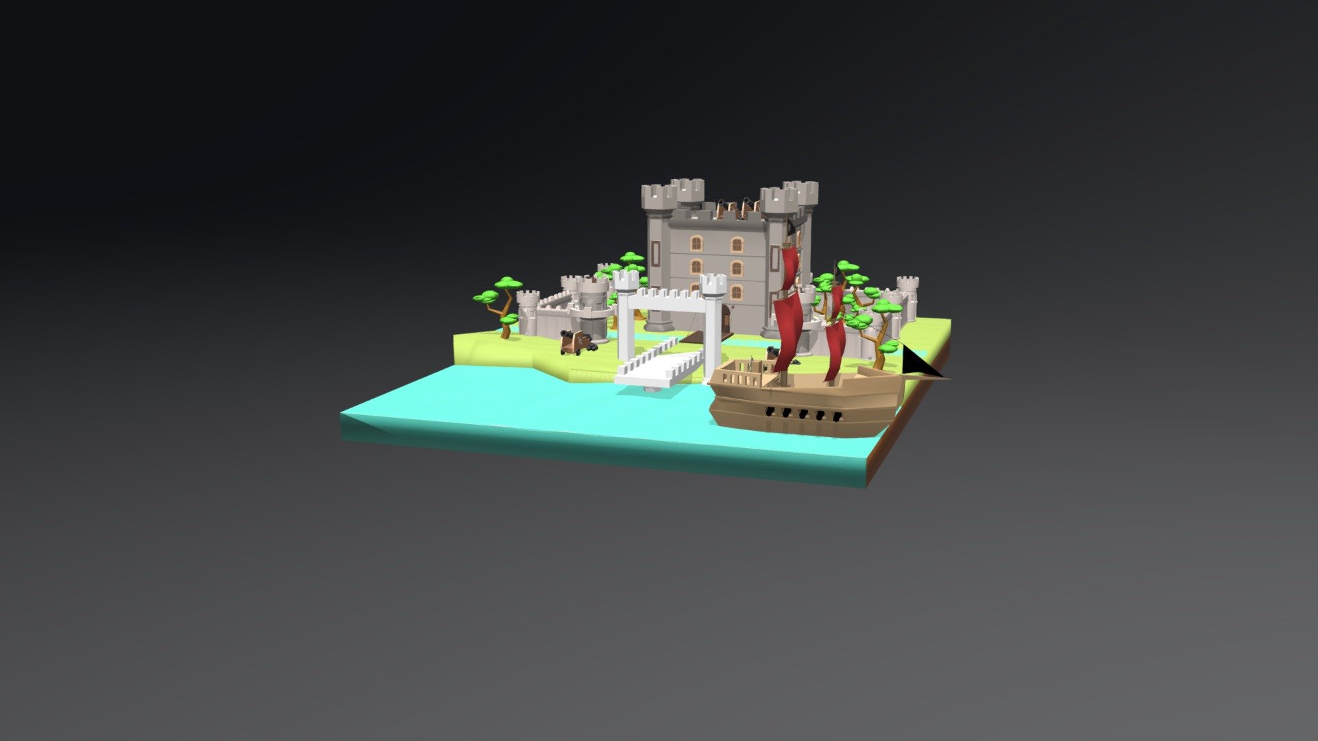 Pirate Island - 3D model by pinakpani [dcea0a3] - Sketchfab