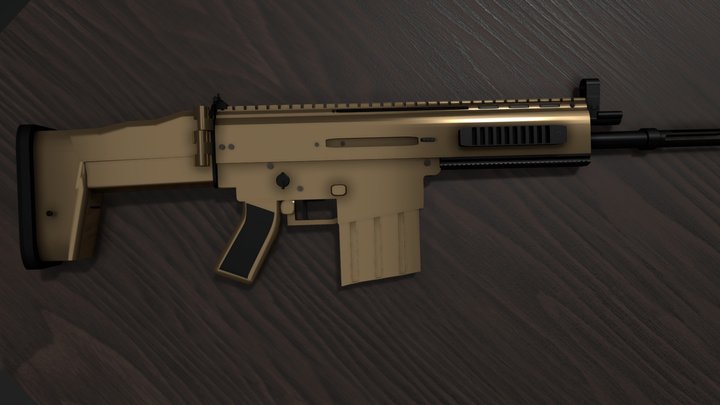 FN Scar 3D Model