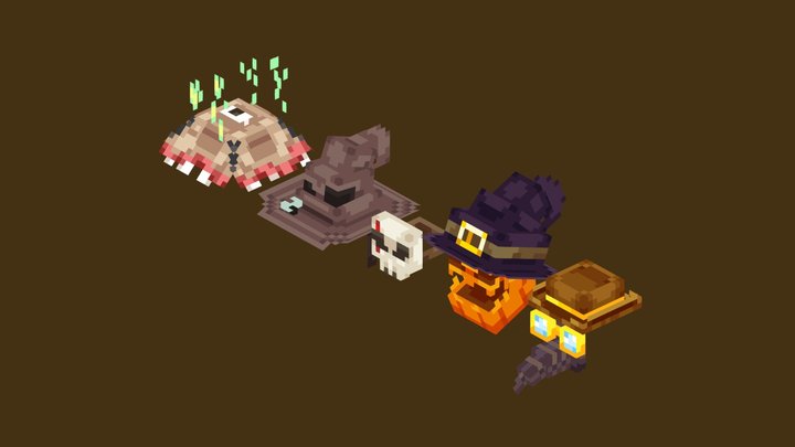 Halloween Cosmetics 3D Model